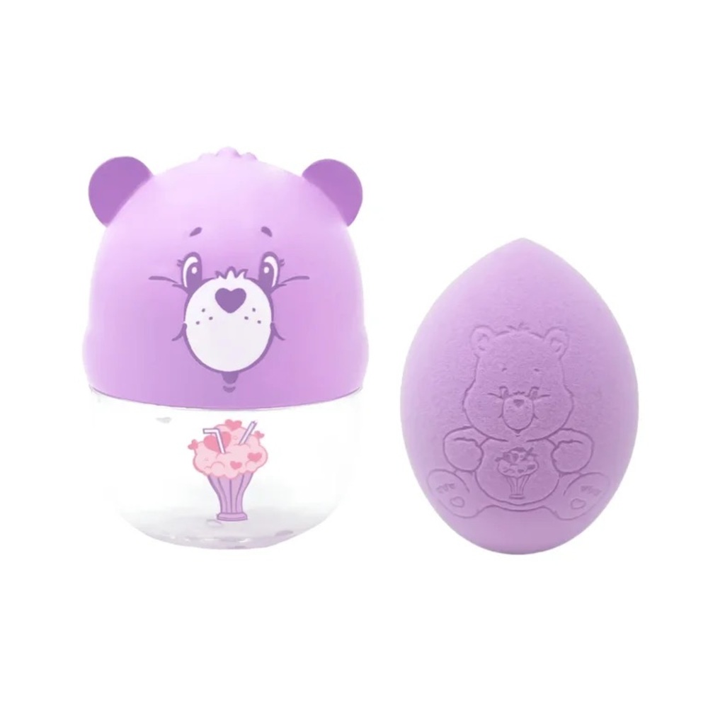 Care Bears nwt Makeup Sponge Case and Blending Sponge Trio Set Beauty Blender - Picture 4 of 4